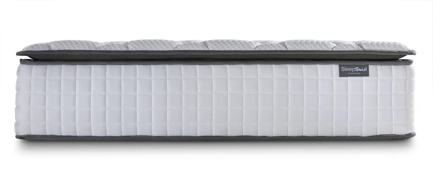 SleepSoul Bliss 800 Mattress and Memory Foam Pillowtop Mattress