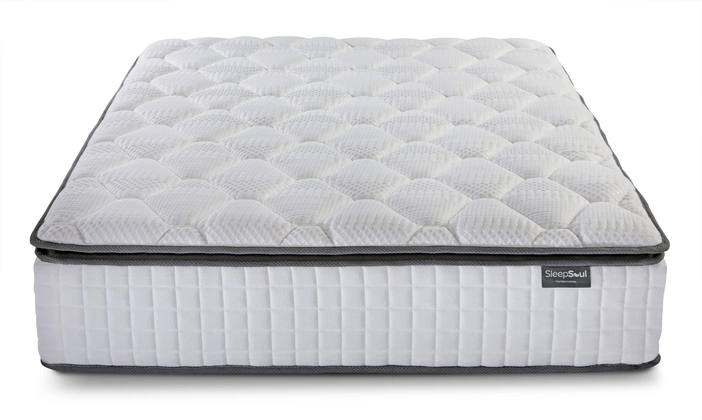 SleepSoul Bliss 800 Mattress and Memory Foam Pillowtop Mattress