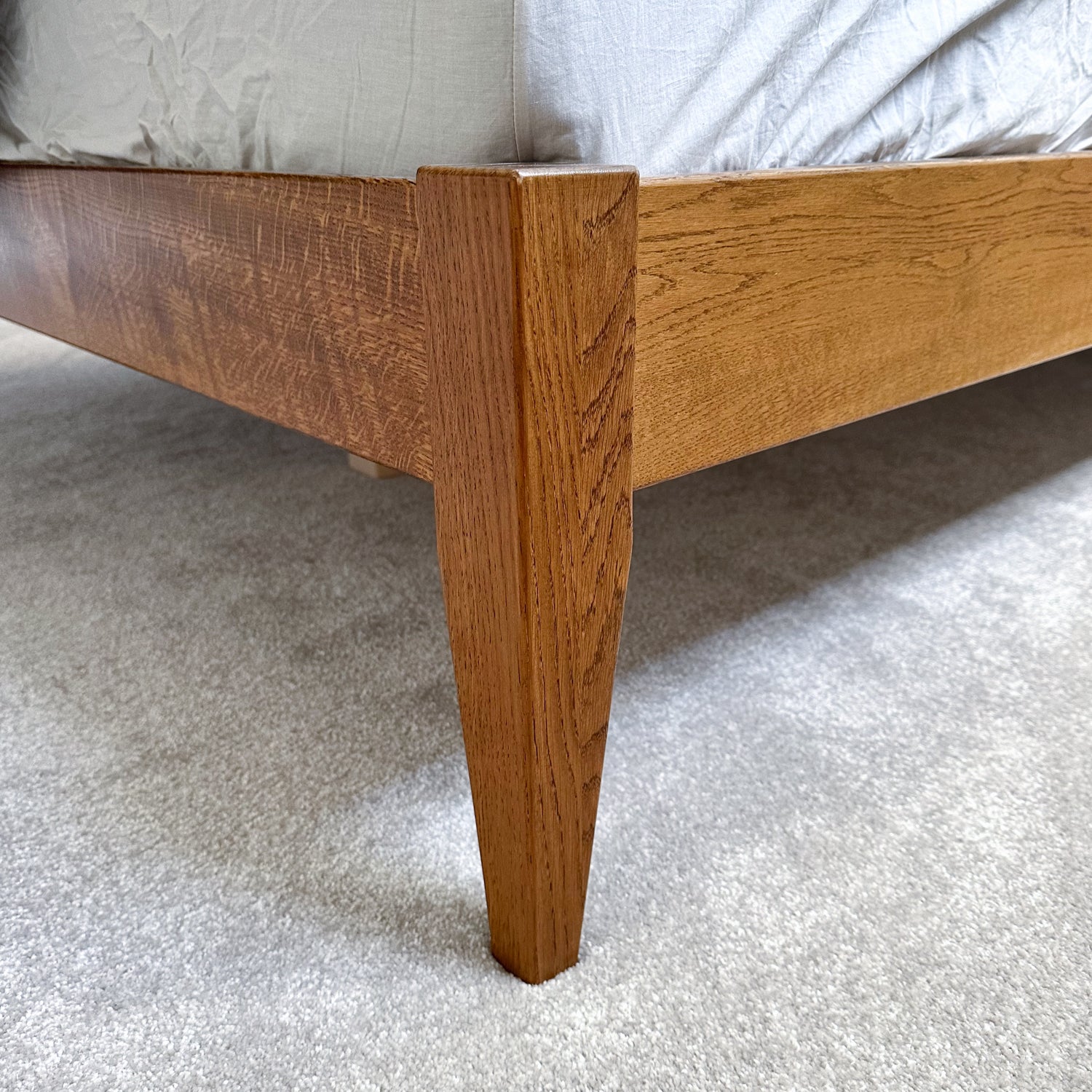 Tapered Legs - Solid Oak - Walnut Finish