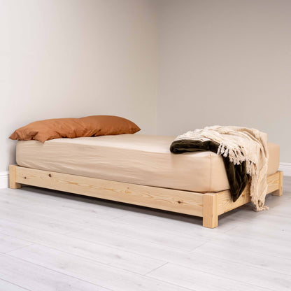 Model 08 - Low Wooden Bed, No Headboard