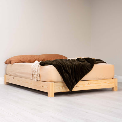 Model 08 - Low Wooden Bed, No Headboard