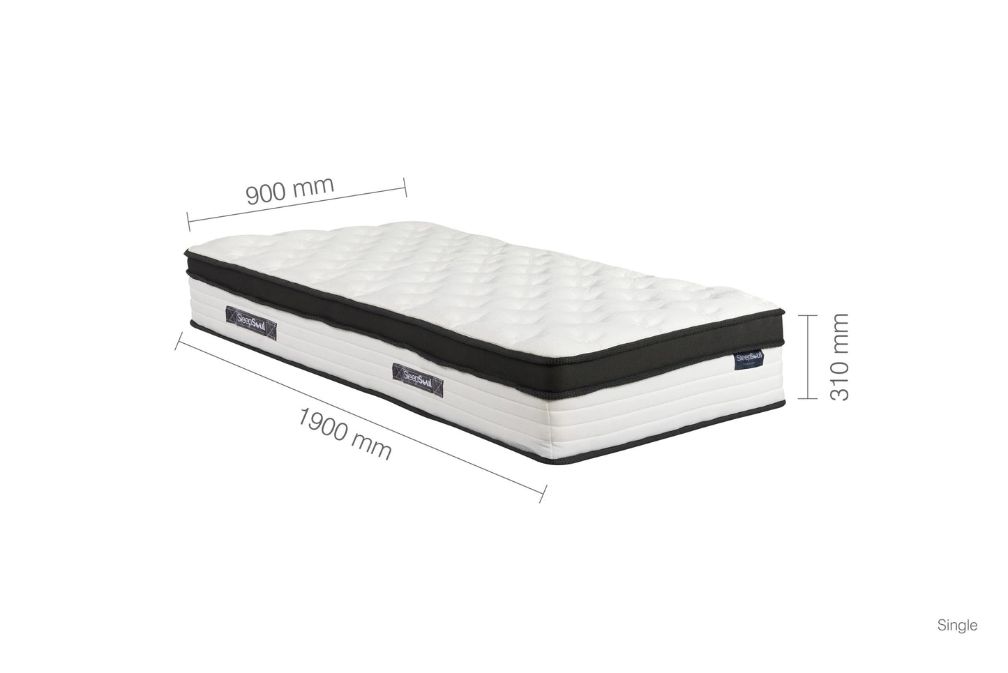 SleepSoul Cloud 800 Pocket Spring and Memory Foam Mattress