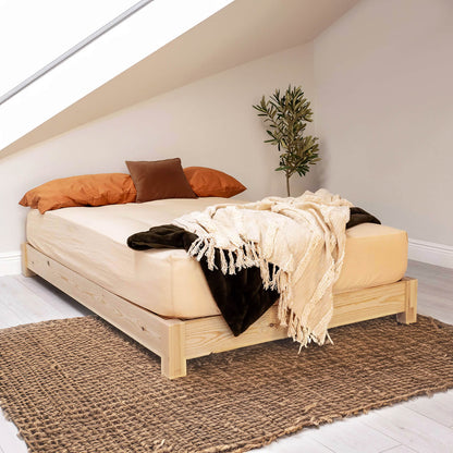 Model 08 - Low Wooden Bed, No Headboard